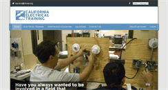 Desktop Screenshot of californiaelectricaltraining.com